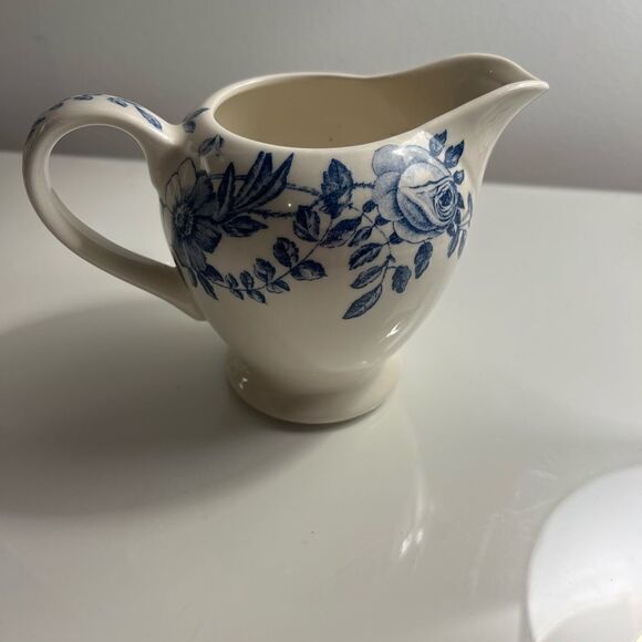 Blue Peony Churchill Creamer  - Picture 1 of 5